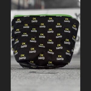 Schitts Creek theme Black and Green 'EW, DAVID' Bag